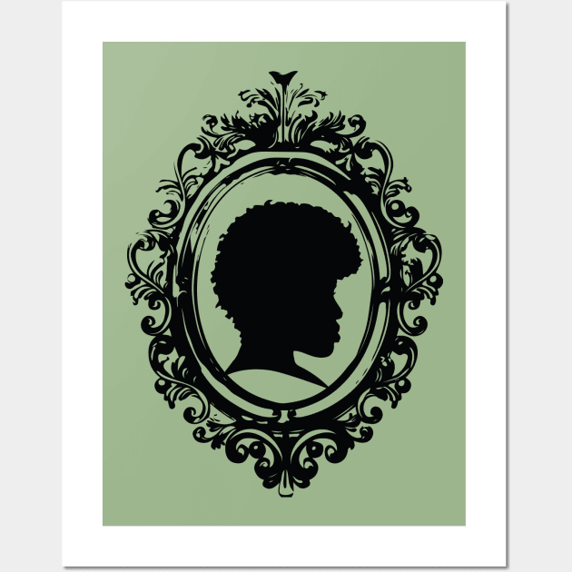 Afro Silhouette Wall Art by Nazonian